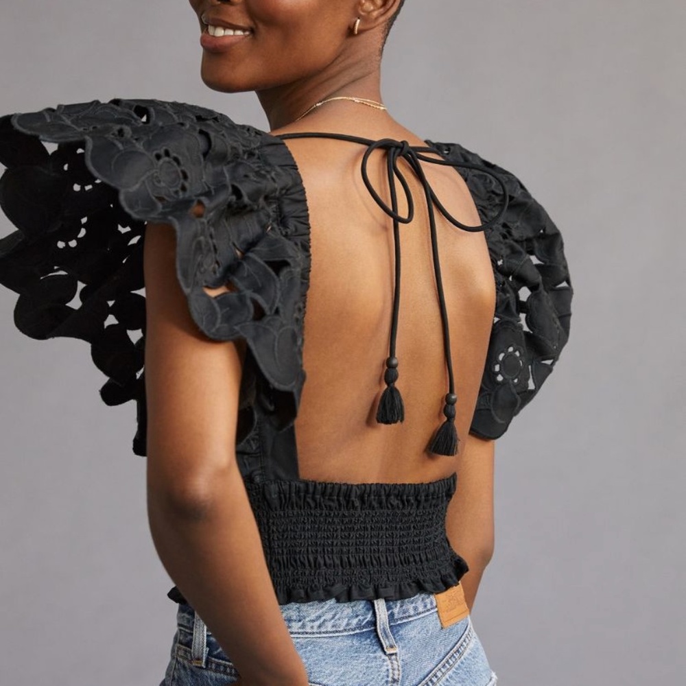 Anthropologie Black Top